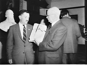 Delegation presents a petition from New England, NSW, t...