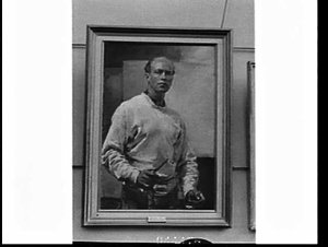 Ivor Hele's self-portrait, winner of the 1957 Archibald...