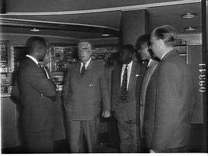 Prime Minister Menzies with members of the West Indies ...