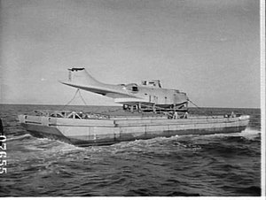 RAAF tow P.G. Taylor's famous Catalina flying boat from...
