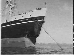 Cargo ships Boonaroo and Horn Clipper after collision o...