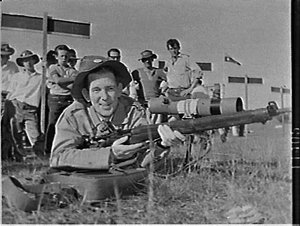 Don Watson, winner, Queens shoot, 1961, Anzac Rifle Ran...