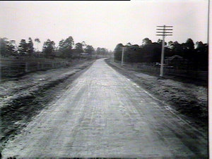 Road in course of construction, Casula