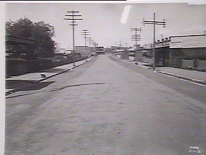 Beamish Street prior to reconstruction.