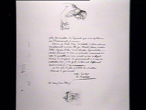 Manuscript letter from N. Baudin to Governor King