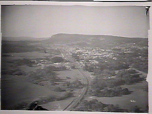 (MM) Aerial view of Bowral & Mount Gibraltar