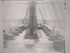 HMS Wolverene: the deck