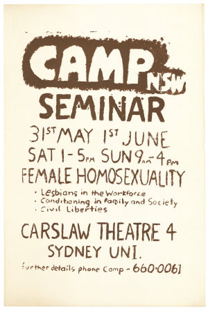 CAMP NSW seminar 31st May 1st June [picture].