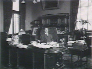 W.H. Wood Chief Secretary taken in his room Chief Sec's...
