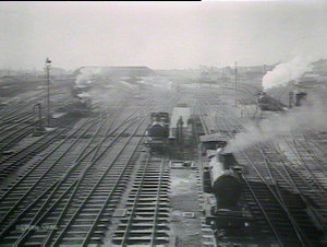 Redfern Railway Yard from station signal box