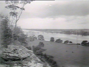 View, Shoalhaven River, showing Nowra Bridge