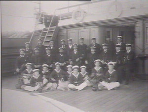 The staff, N.S.S. (Nautical School Ship) Sobraon