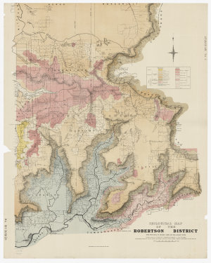 Geological map of the Robertson district from Wongawill...