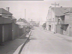 Erskineville Road from Railway overhead bridge looking ...