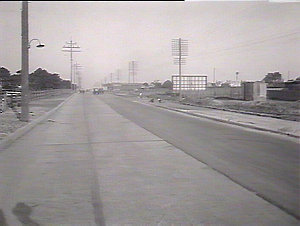 Parramatta Road, showing finished road