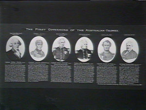 The first Governors of the Australian colonies