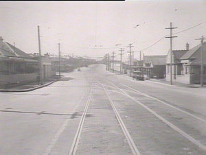Cooks River Road, St Peters looking north, tram interse...