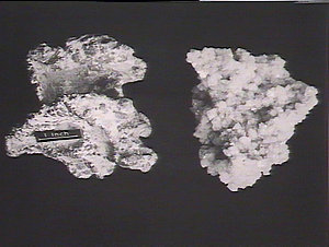 Specimens: silver and chabazite