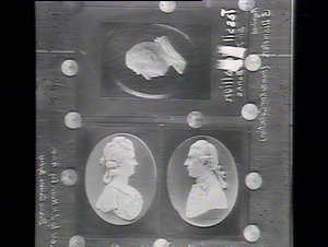 Wedgwood medallions of Banks and his wife