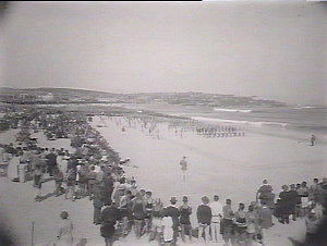 Surf clubs march past