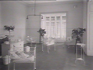 A ward in the Lady Edeline Hospital for Babies