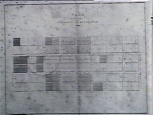 Melbourne. Plan of township