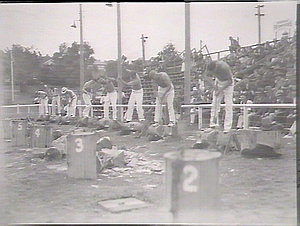 Wood chopping contest