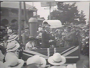 Replying to address of welcome, Moss Vale