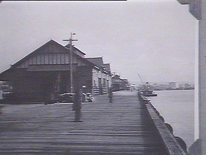 Lee Wharf No. 1 berth and shed, looking west, showing c...