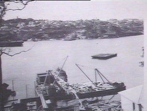 Construction of Berrys Bay wharf