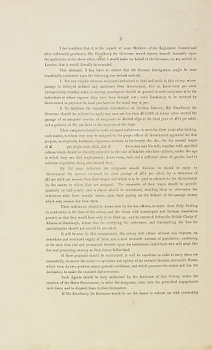 Proposals for procuring a continued influx of German im...