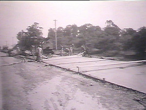 Hume Highway, Bankstown, road construction