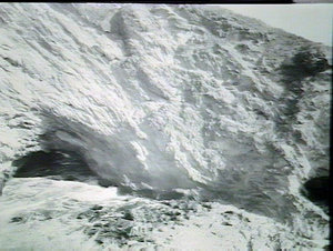 Looking down on the blowhole at Toll Gate Islands