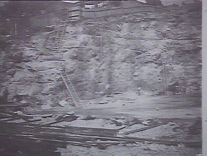 Excavation behind No. 60, Darling Harbour