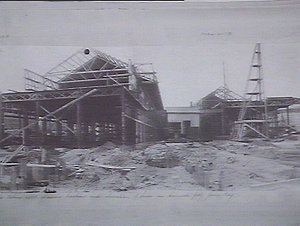 Concrete jetty & sheds: Jones Bay
