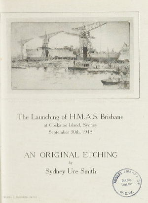 The Launching of H.M.A.S. Brisbane at Cockatoo Island, ...