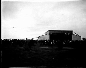 Spectators watching flying, Richmond State Aerodrome