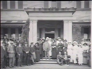 Guests at opening of Convalescent Hospital for Men