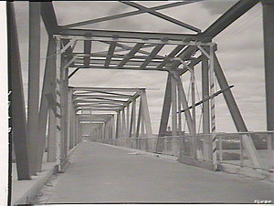 Painting gantry bridge at Taree