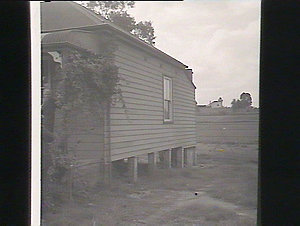 Blacktown District, weatherboard house, side view