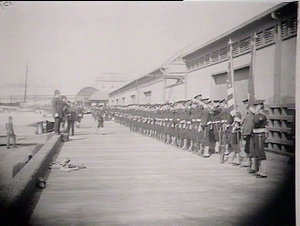 American sailors landing at Woolloomooloo