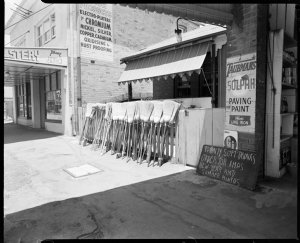 File 16: Brooms on display, 1950 / photographed by Max ...
