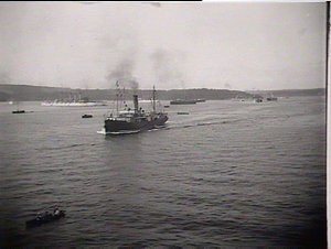 Harbour after arrival of Fleet