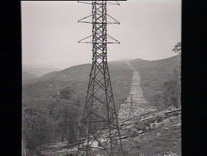 Transmission line, taken for Mr Carter, Burrinjuck Dam