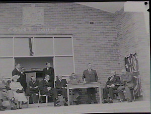 Opening of Lidcombe Court House by Premier J.J. Cahill