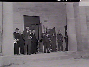 Old Hartley Court House: Attorney-General unveiling tab...