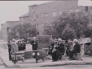 Robert Mahony Place, Balmain: official opening