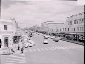 Main street from Hotel Canobolas, Orange