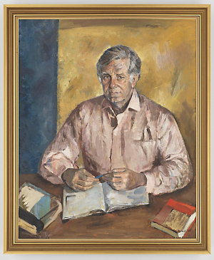 [Portrait of Morris West], 1985 / oil painting by Judy ...