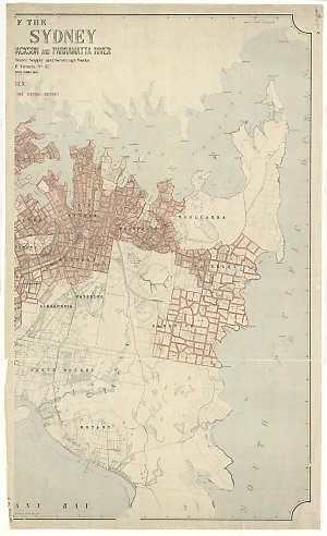 Map of the city of Sydney and suburbs southward of Port...